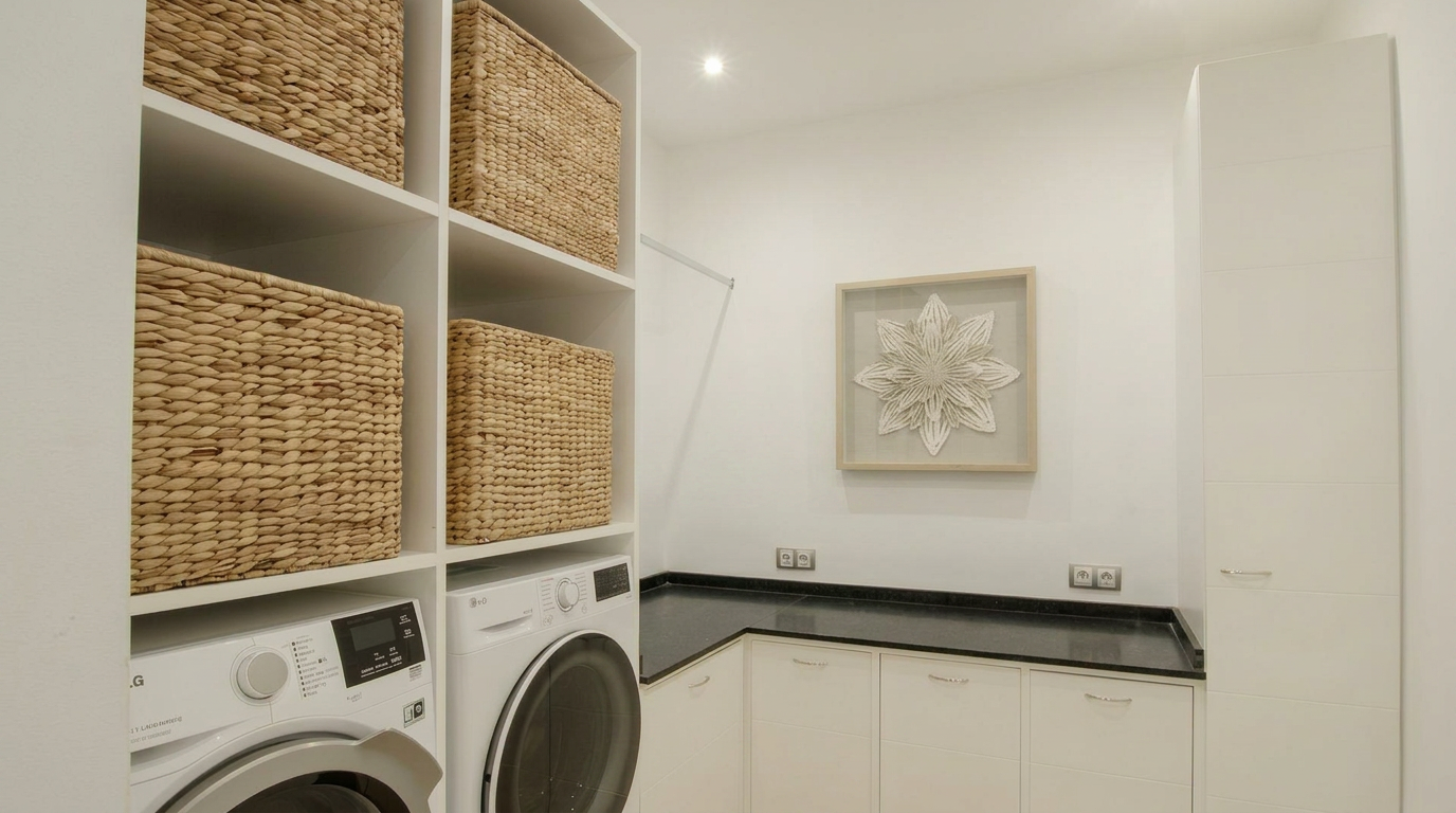 Aparte bijkeuken / waskamer
